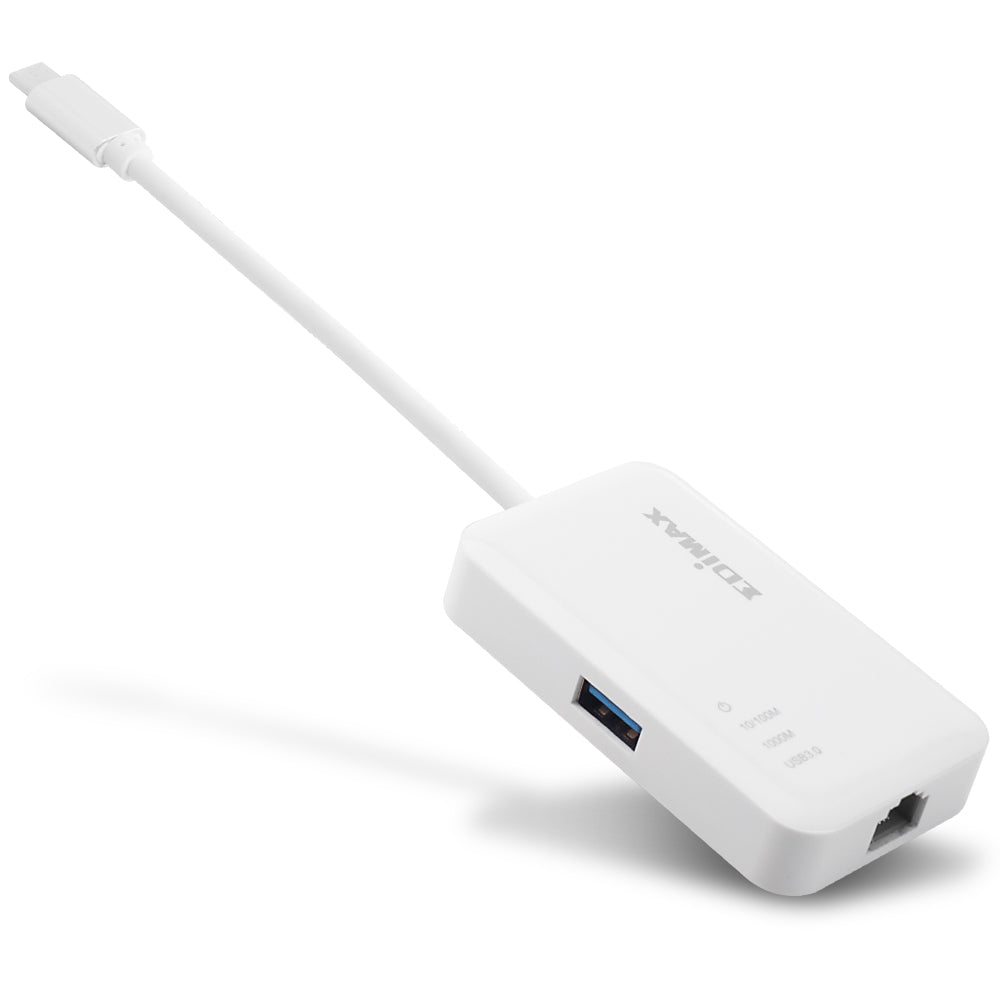 Edimax USB-C Hub auf 3 Port USB 3.0 + Gigabit Ethernet Anschluss Edimax USB-C Hub auf 3 Port USB 3.0 + Gigabit Ethernet Anschluss